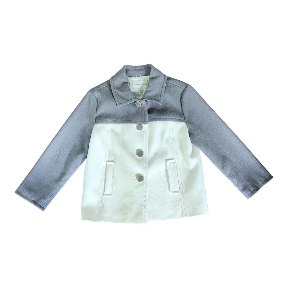 Banana Republic Colorblock Crop Jacket Button Down Womens Size S